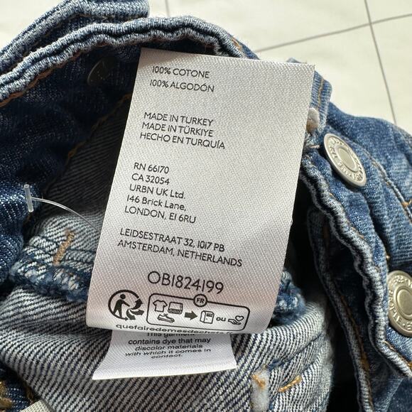 We The Free Palmer Cuffed Jeans Tunnel Vision Size 27 - Picture 6 of 15